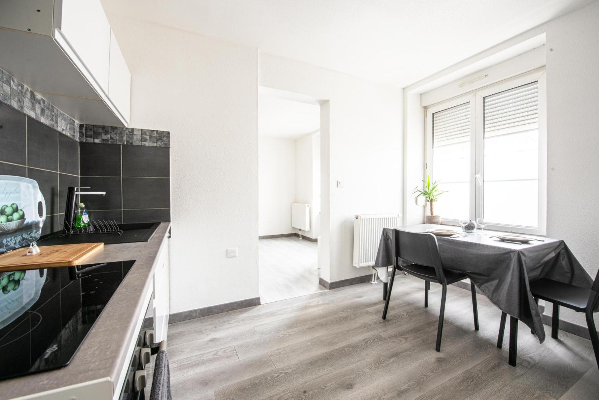 Апартаменти Oasis Mulhousien - Rdc, Wifi, Parking Мюлуз Екстер'єр фото